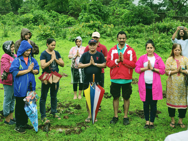 Tree Plantation with The Yoga Institute, Santacruz
